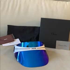 Christian DIOR J’ADIOR Club Reflective Blue Visor